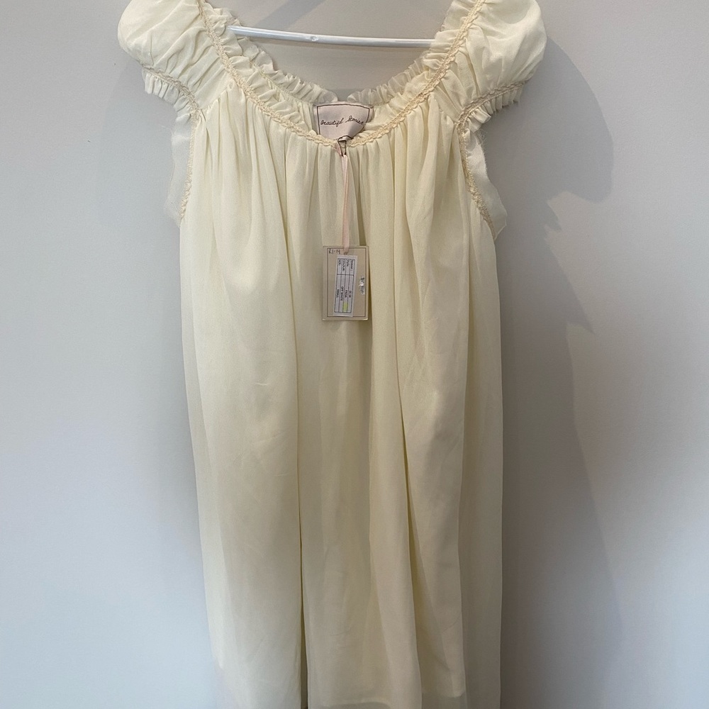 Unique cream dress!